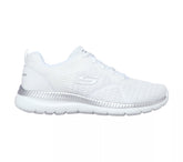 12607 WSL Skechers Bountiful Quick Sneaker Donna Bianco