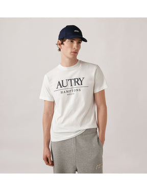 AUTRY T-Shirt Con Stampa Centrale Bianca
