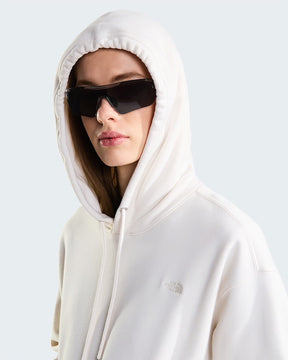 THE NORTH FACE Felpa Donna Boxy Con Cappuccio Logo Piccolo Bianco 26/27