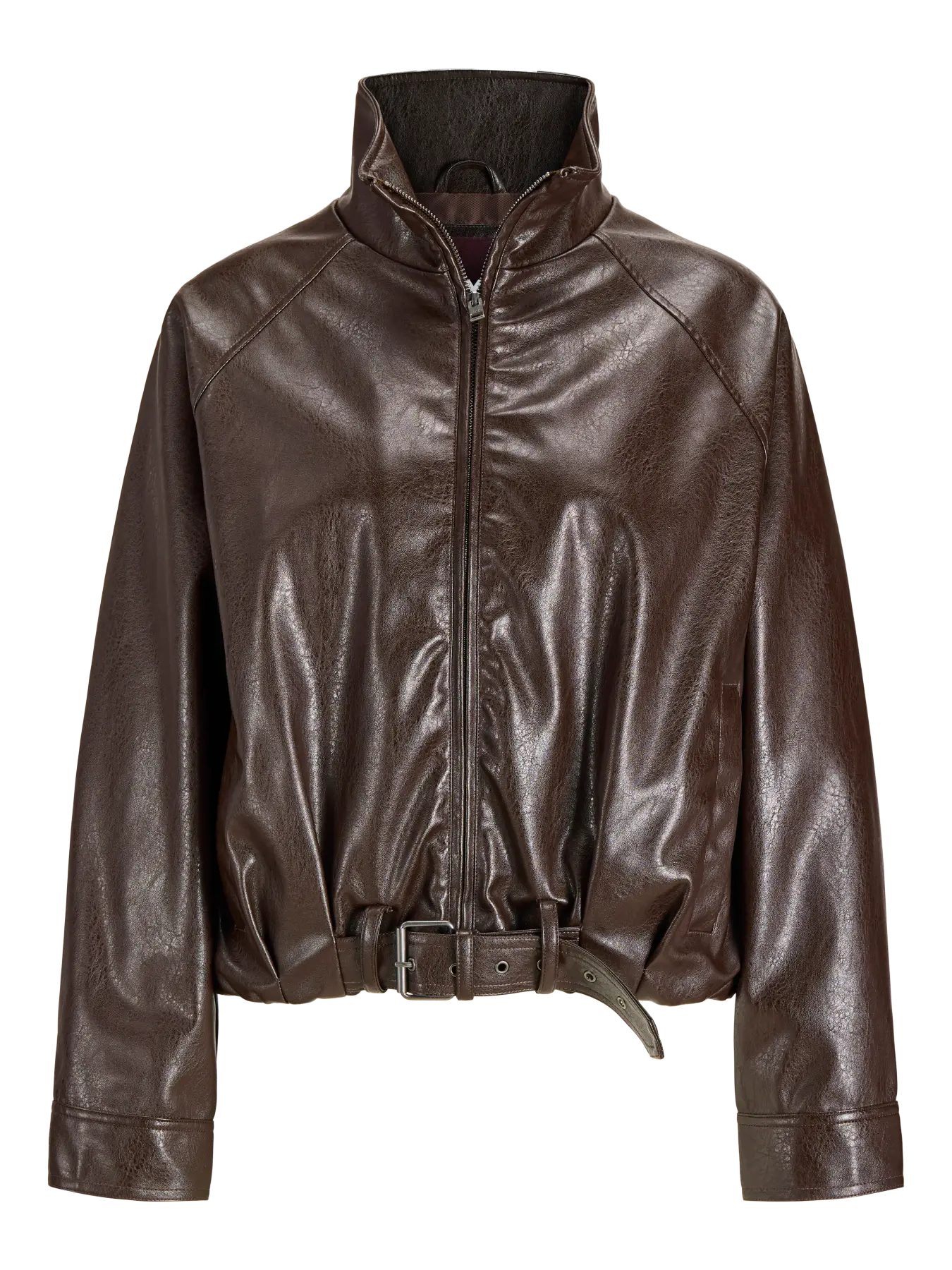 JJXX JXZARIA GIUBBOTTO IN PELLE MARRONE