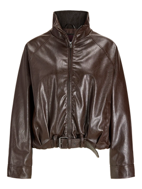 JJXX JXZARIA GIUBBOTTO IN PELLE MARRONE