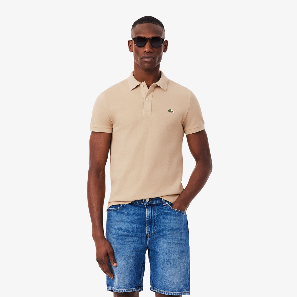 LACOSTE Polo Classic Fit In Piqué L.12.12 Beige
