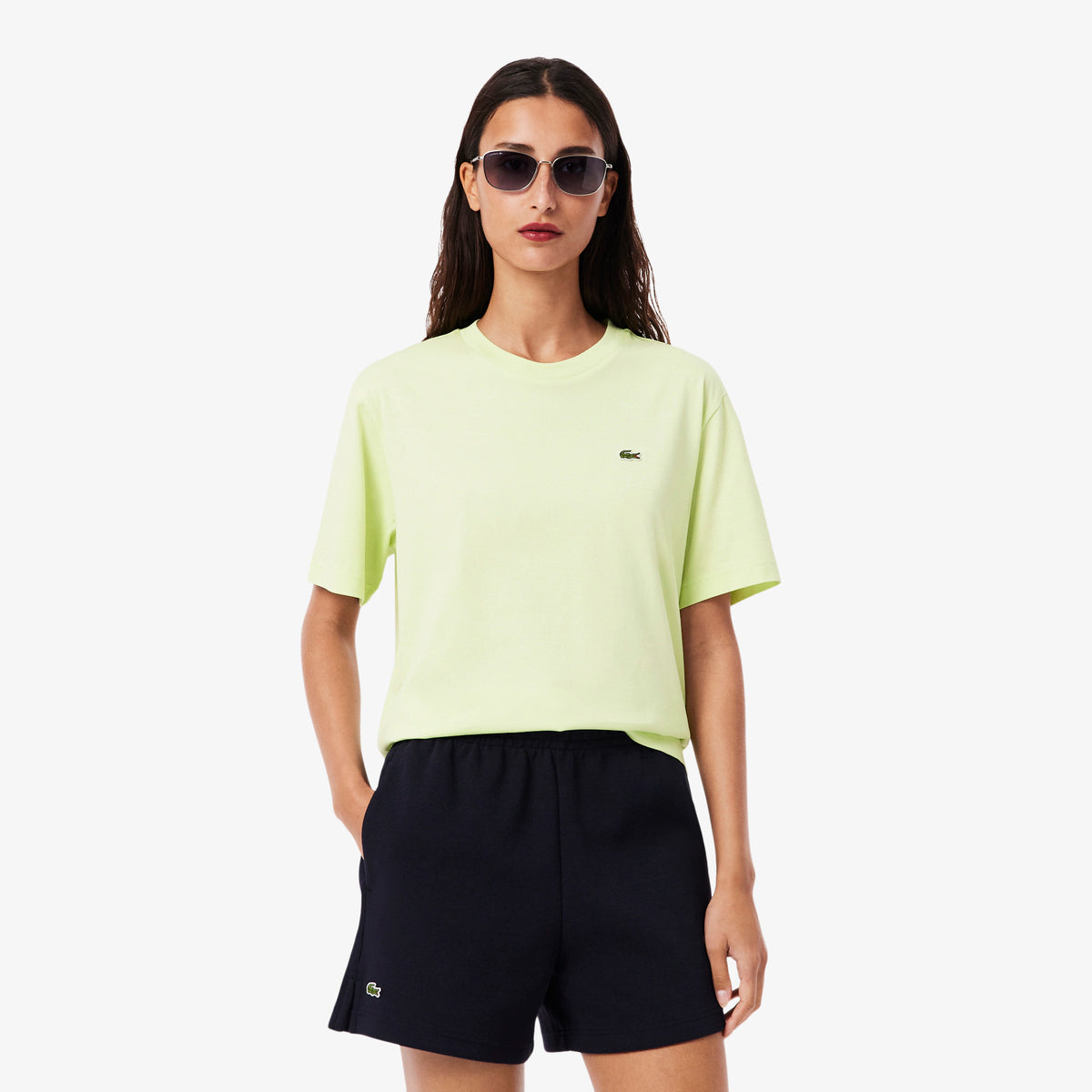 LACOSTE T-Shirt Basic Donna Verde