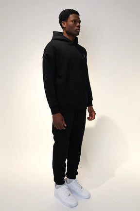 SOLDIER Tuta Felpata Con Cappuccio Nera