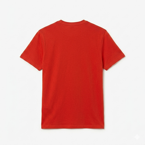 LACOSTE T-Shirt Basic In Cotone Pima Arancione
