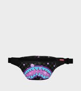 SPRAYGROUND Marsupio In Pelle  Purple Slime Takeover Savvy Crossbody Nero/Viola