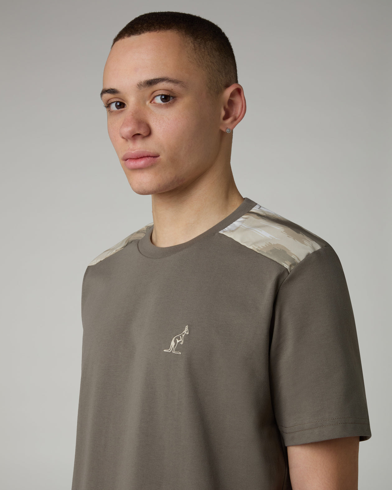 Australian Completino T-Shirt e Pantaloncino Uomo Marrone Beige