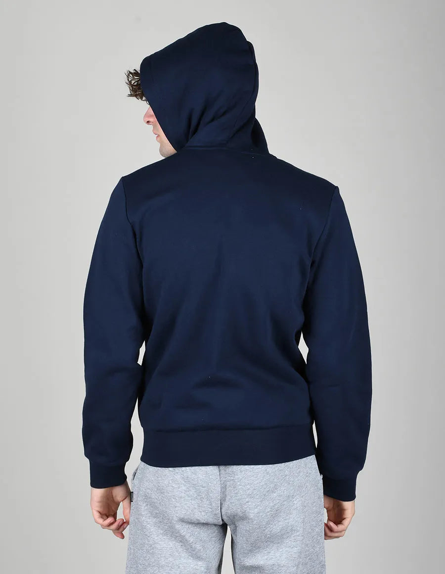 LACOSTE Felpa Con Cappuccio e Zip Blu