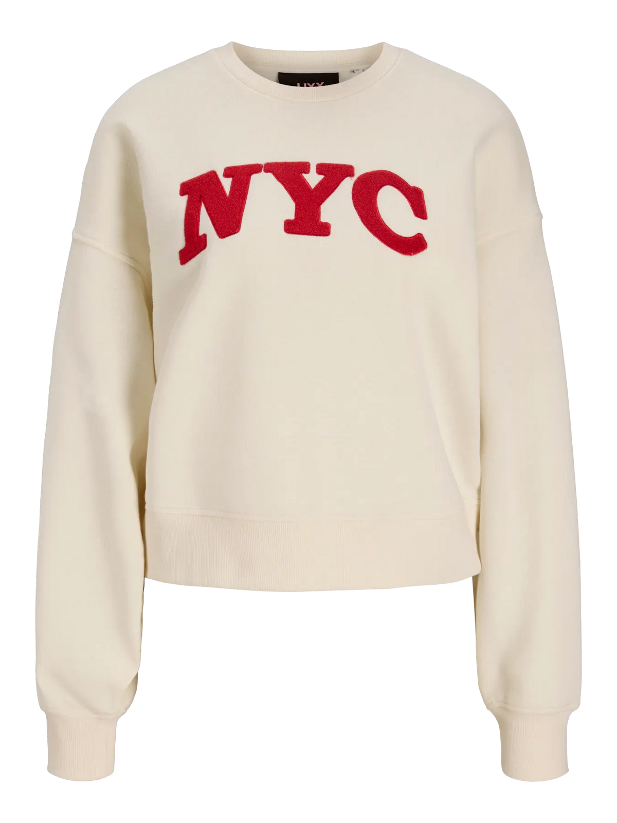 JJXX Jxtantum Terry Patch Felpa Girocollo Panna donna AW26