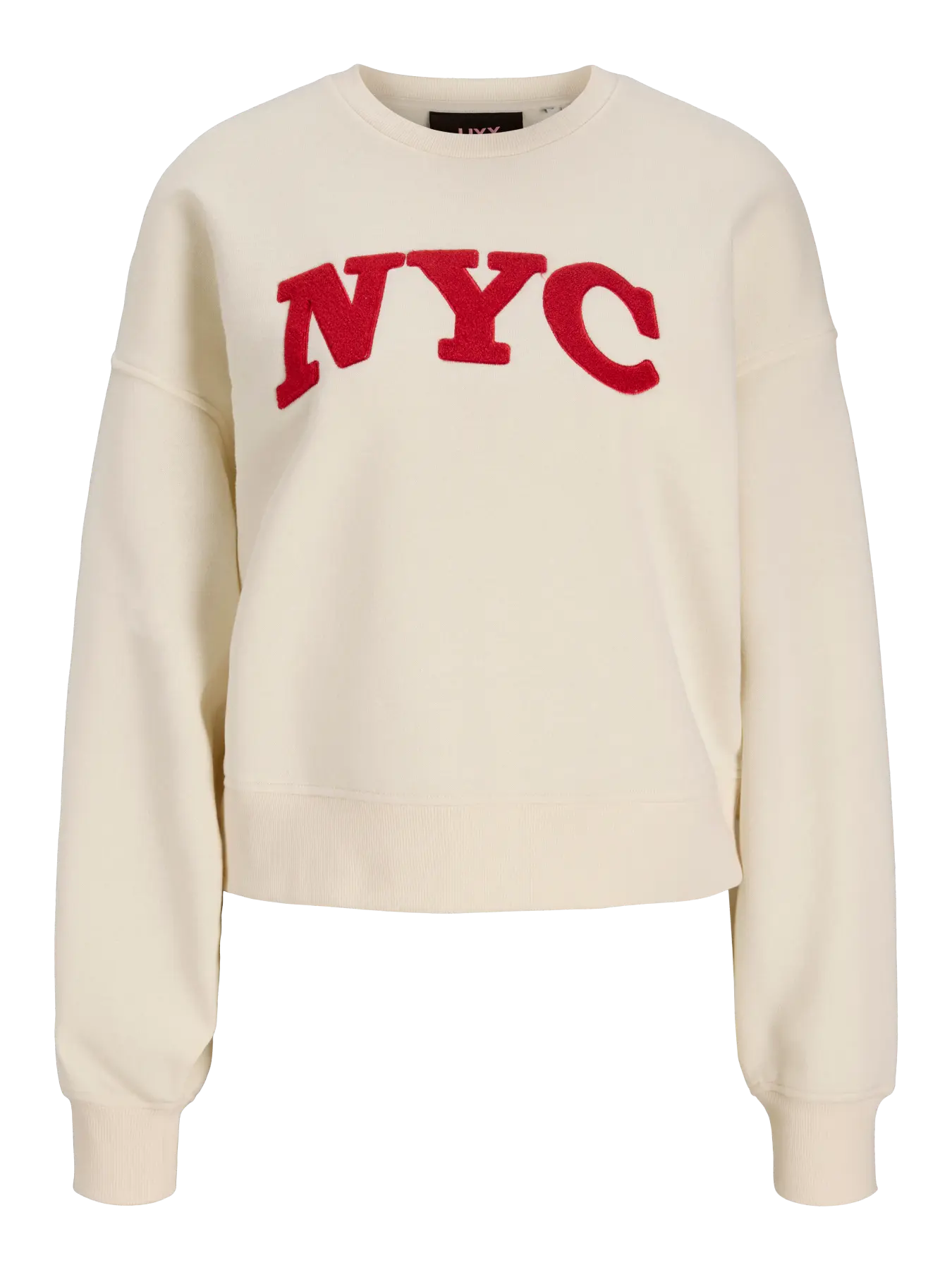 JJXX Jxtantum Terry Patch Felpa Girocollo Panna donna AW26