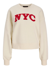 JJXX Jxtantum Terry Patch Felpa Girocollo Panna donna AW26