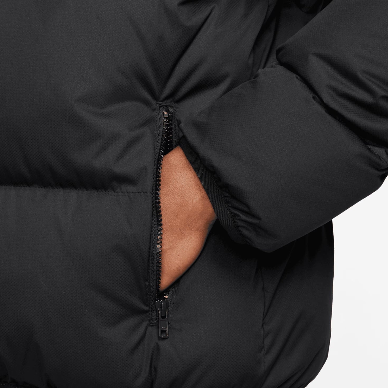NIKE Giubbotto Bomber Senza Cappuccio Nero
