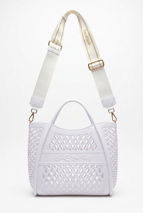 SENSI SANTORINI BAG Borsa con Tracolla Rimovibile Bianca