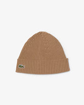 LACOSTE Berretto In Lana Beige