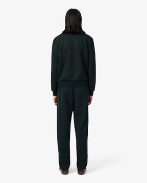 LACOSTE Tuta Monogram Con Zip Verde Scuro
