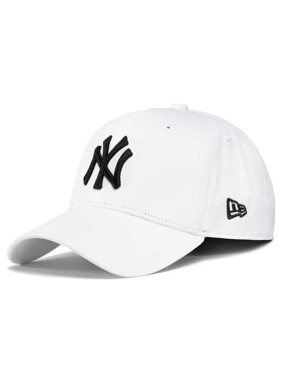 NEW ERA Cappello Bianco/Nero Visiera Curva