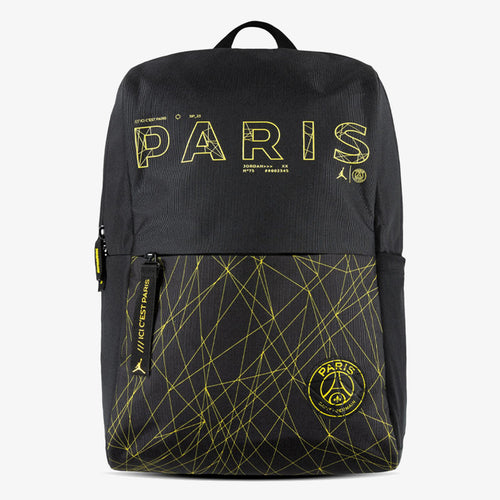 JORDAN Zaino in Tessuto x PSg Nero e Giallo