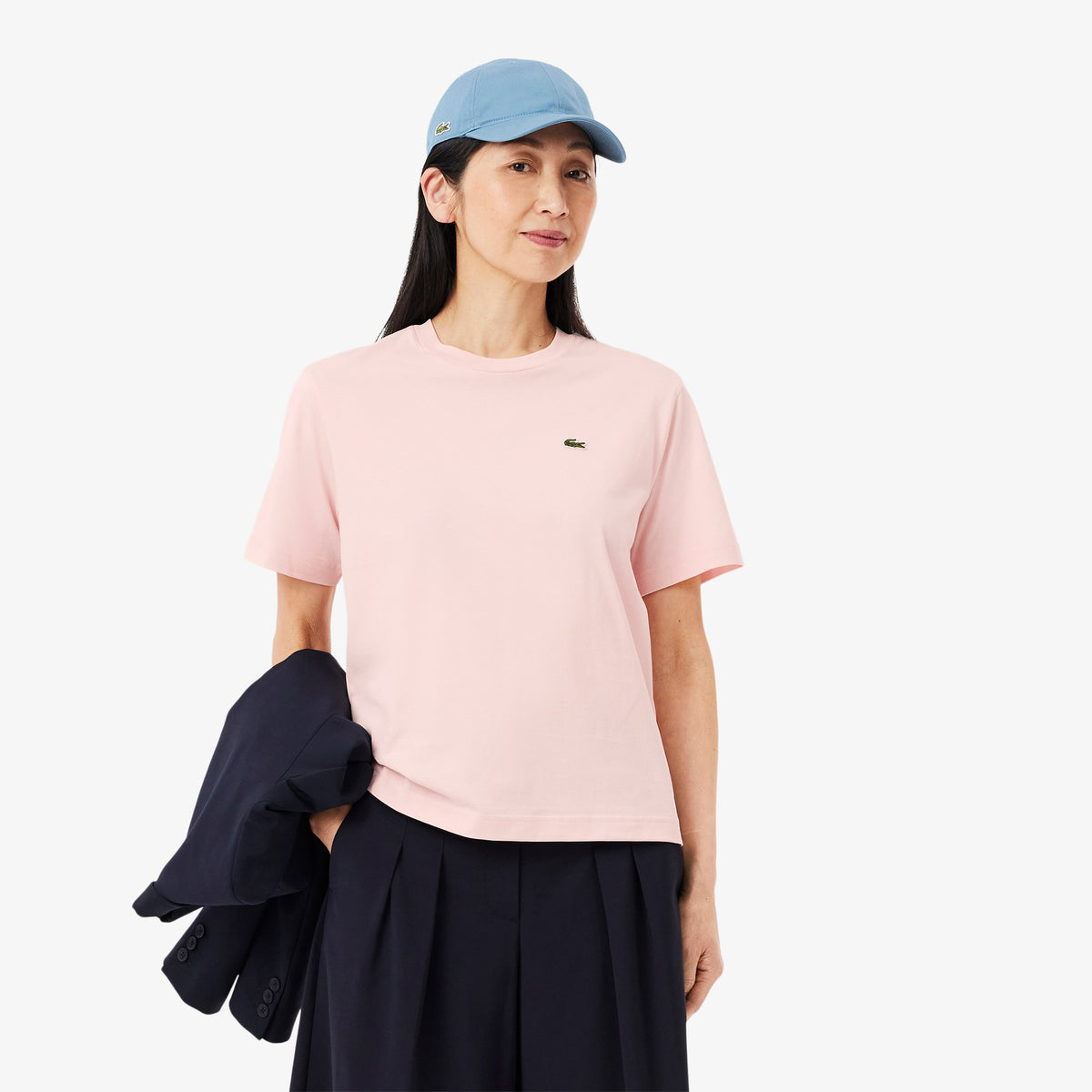 LACOSTE T-Shirt Basic Donna Rosa
