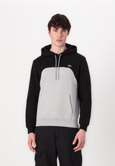 LACOSTE Felpa Con Cappuccio Felpata Nera/Grigia