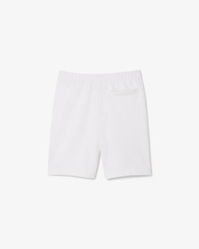 LACOSTE Pantaloncino In Cotone Basic Bianco