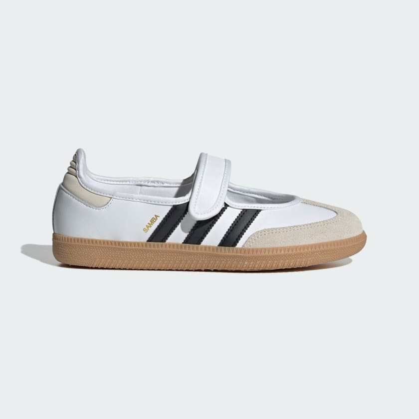 Adidas Samba Barreda Mary Jane Con Strappo Sneaker Donna Nera Beige