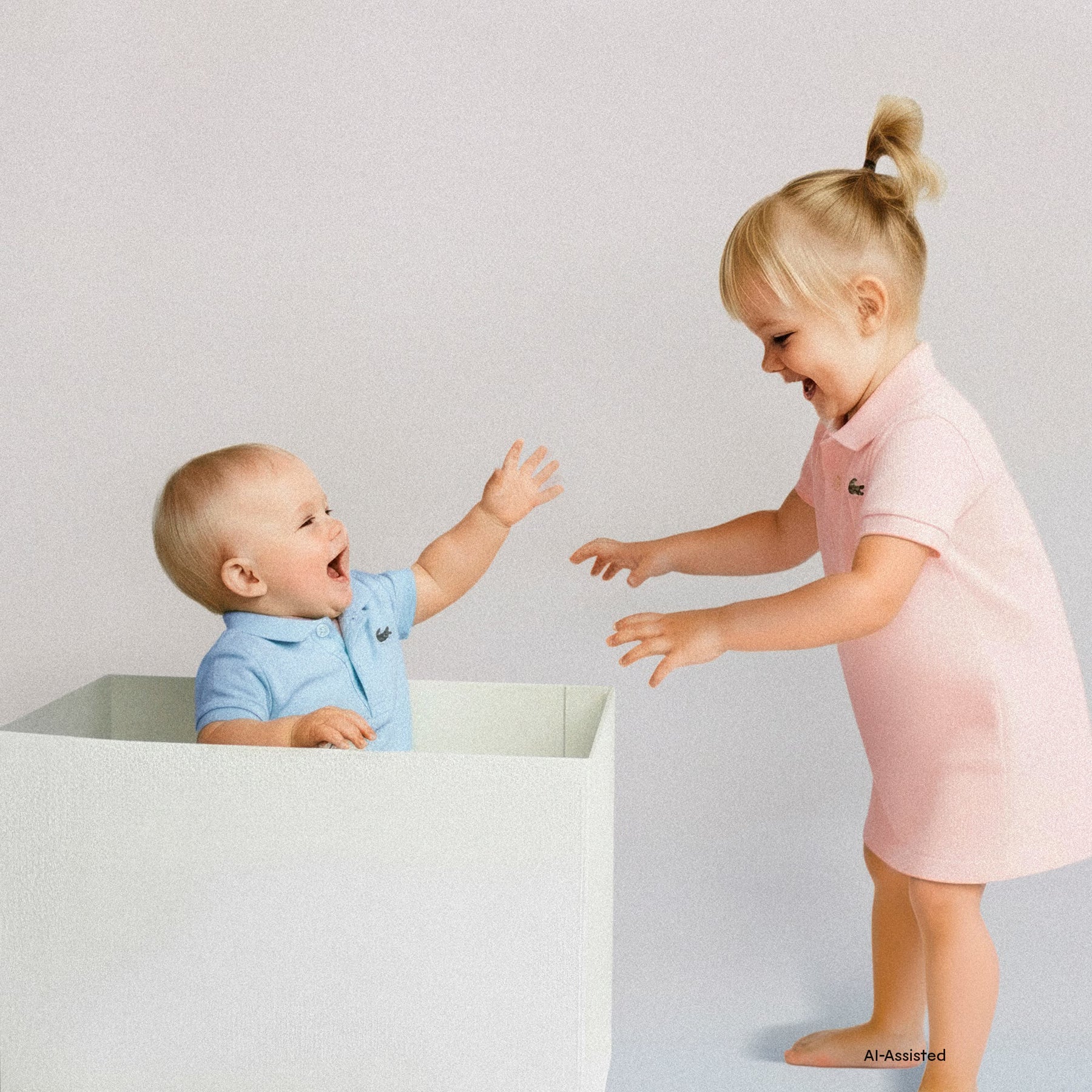LACOSTE Body Baby A Polo Mezza Manica Azzurro