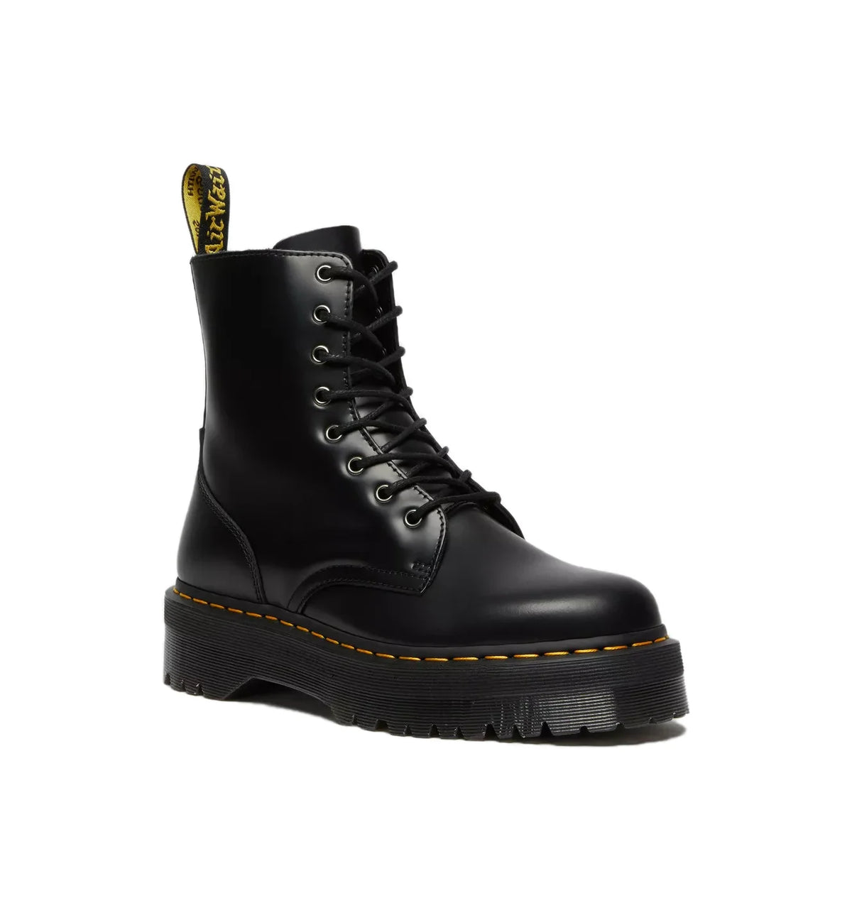 DR MARTENS Jadon Black Polished Smooth Nere