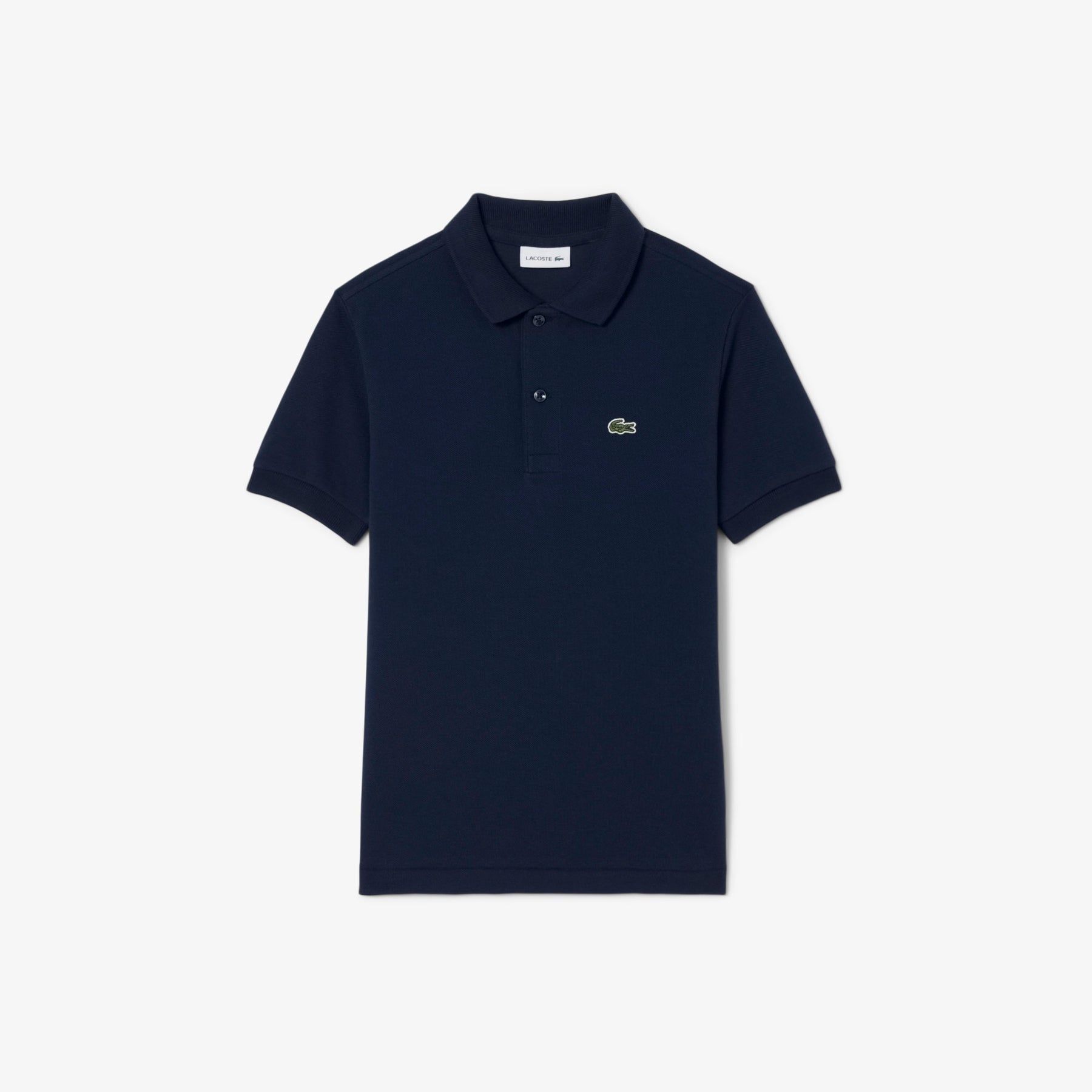 LACOSTE Polo In Cotone Piqué Bambino/Bambina Basic Blu