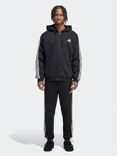 ADIDAS Tuta Felpata Con Zip Con Cappuccio 3 Stripes Essential Nera/Bianca 2026/2027
