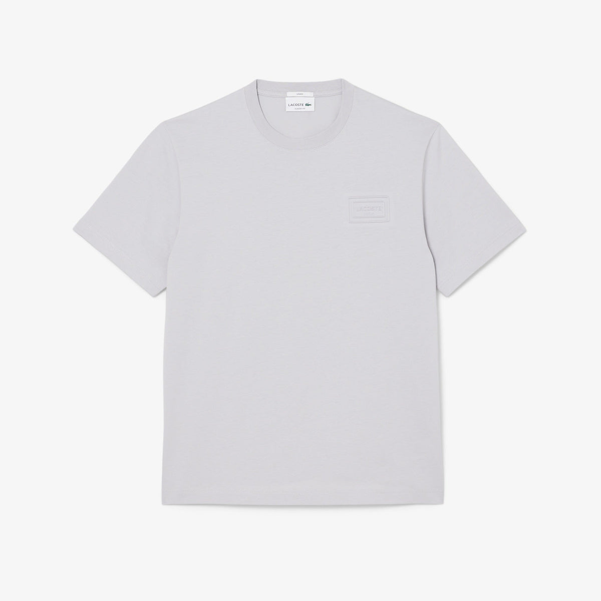LACOSTE Completino con Logo Goffrato Tono Su Tono Grigio
