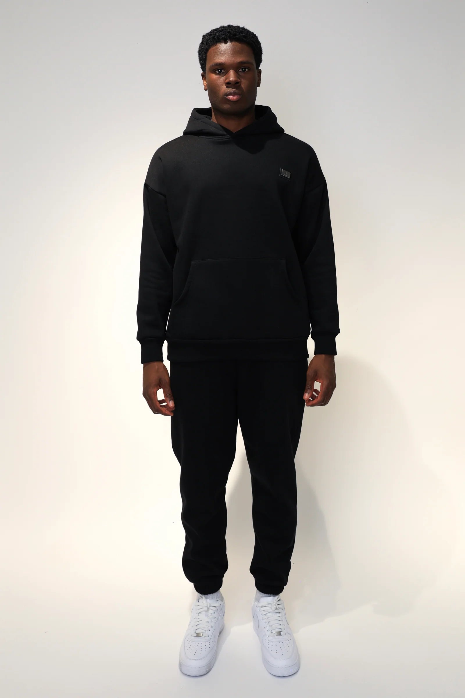 SOLDIER Tuta Felpata Con Cappuccio Nera