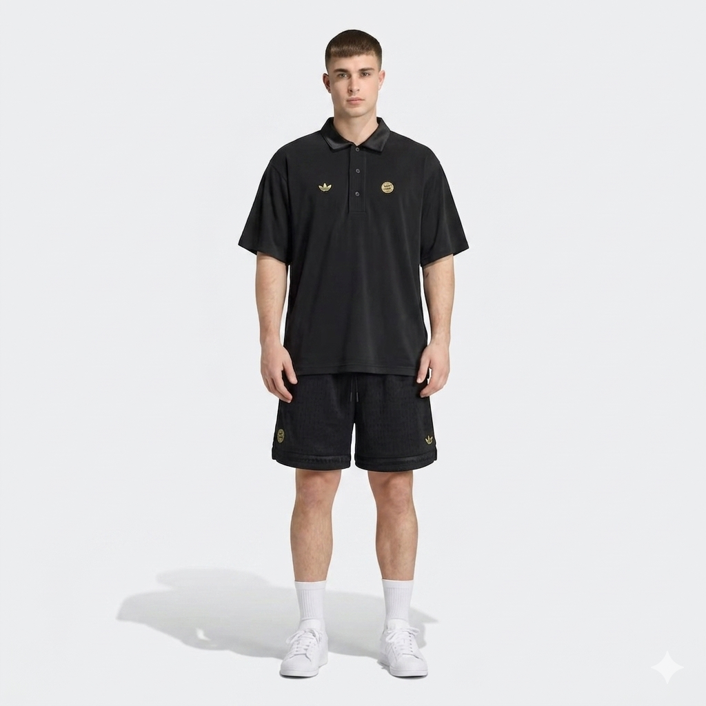 Adidas Completino Germania Uomo Nero Dettagli Oro