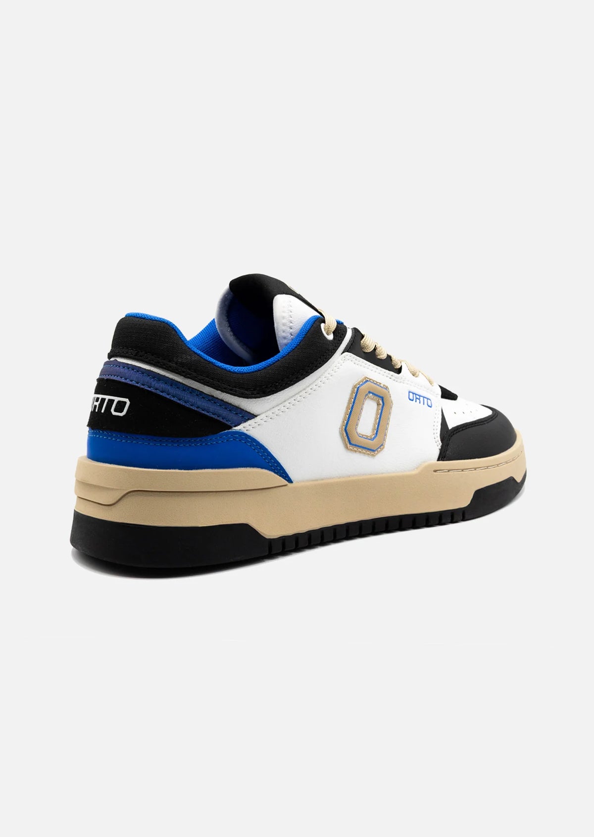 ORTO Sneakers In Pelle Bianca/Nera/Blu