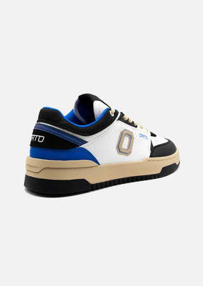 ORTO Sneakers In Pelle Bianca/Nera/Blu