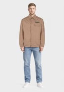 Blauer Giacca Lambert In Cotone Cammello