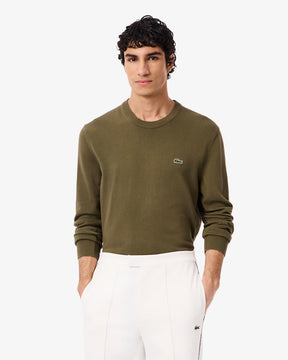 LACOSTE Maglioncino Basic In Cotone Verde