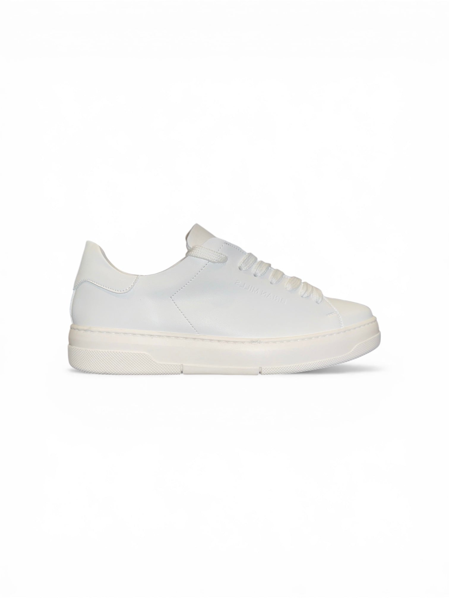 BRIAN MILLS Sneaker In Pelle Total White SS26