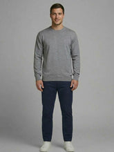 KEYJEY Maglioncino Girocollo Grigio Chiaro