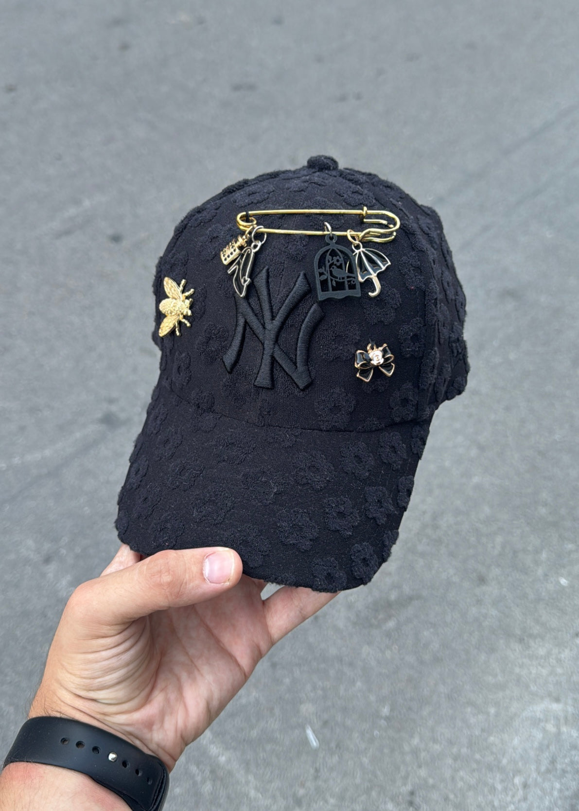 NEW ERA CUSTOM Charm Nero Fiori