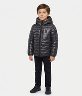 BLAUER Piumino Brinton Junior Con Cappuccio Bambino Nero