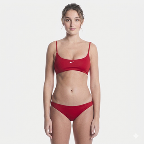 NIKE Costume Donna Fascia Regolabile Rosso