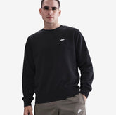 NIKE Felpa Girocollo Senza Cappuccio Nero/Bianco
