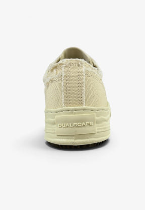 DUALSCAPE Sneakers In Tela Bianca/Panna