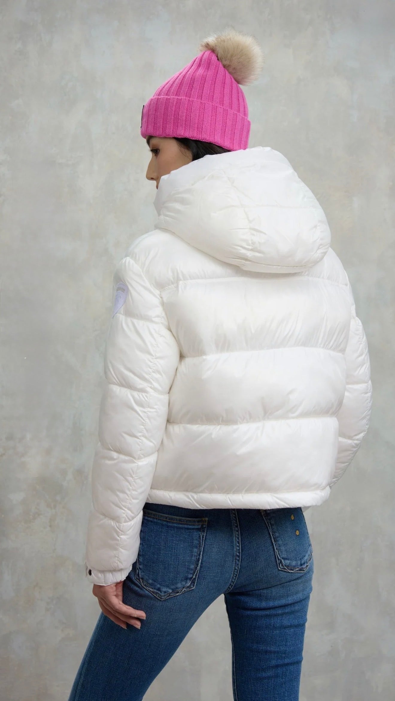 BLAUER Giubbotto Cropped ovattato donna Bianco