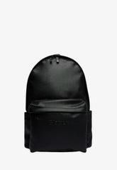 BLAUER Zaino Con Tasca Frontale e Logo Inciso Nero
