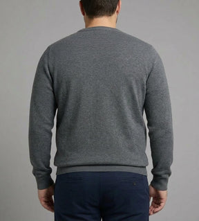 KEYJEY Maglioncino Girocollo Grigio Scuro