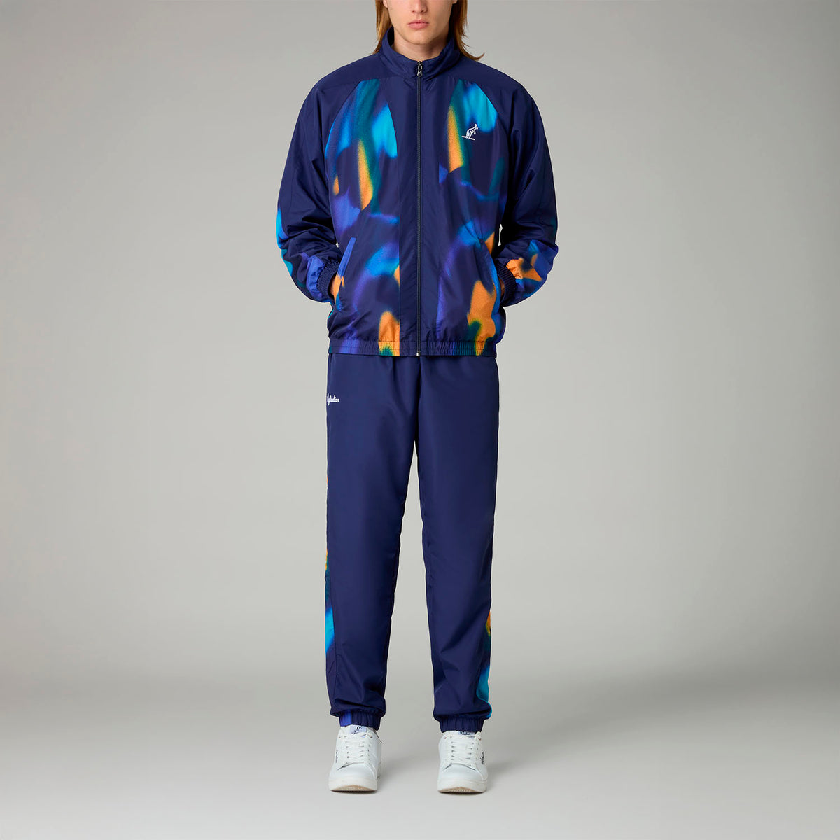 AUSTRALIAN Tuta Avalon Smash Leggera In Microfibra Con Zip Blu Con Fantasia Multicolor 25/26
