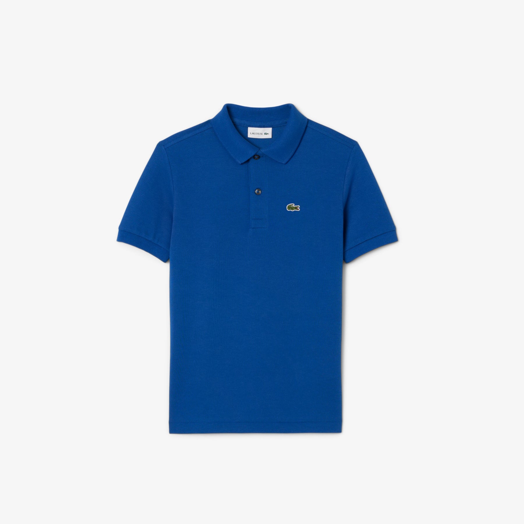LACOSTE Polo In Cotone Piqué Bambino/Bambina Basic Blu Elettrico