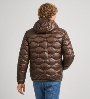 BLAUER Giubbotto Uomo Piumino Invernale Ondulato Marrone
