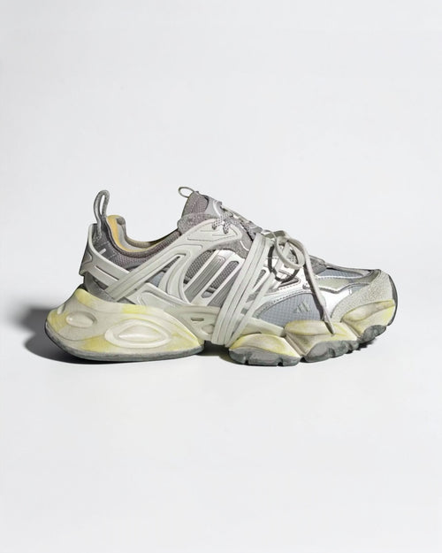 Adidas XLG Runner Deluxe Sneaker Uomo Grigio Effetto Sporco